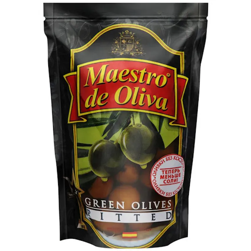 Green Olives pitted 170g, 12stk pr kartong