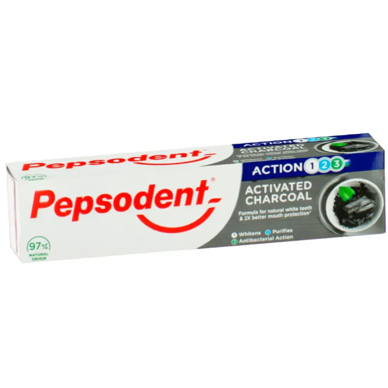 Pepsodent Whitening Tannkrem Activated Charcoal 75ml