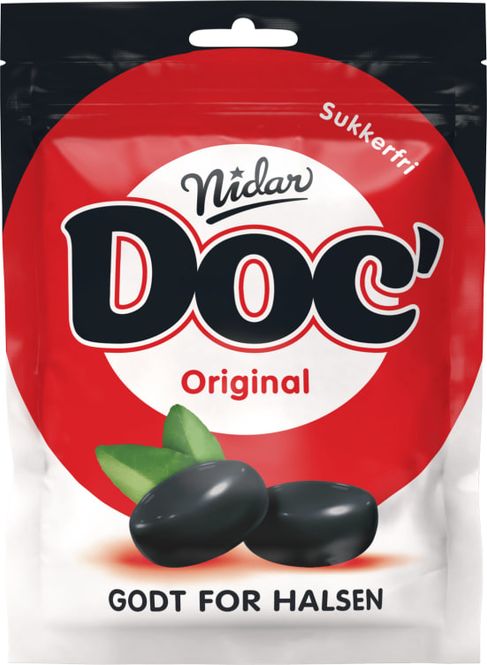 Hovedbilde Doc' Halslinser Original 50g, 24stk pr kartong