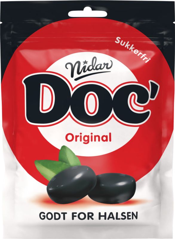 Doc' Halslinser Original 50g, 24stk pr kartong