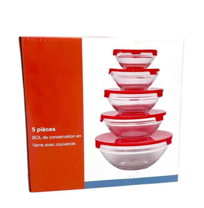 Hovedbilde Glassboller rød, 5pk, 20stk pr kartong