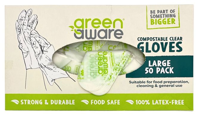 Hovedbilde Green aware Engangshansker 50pk, str M. 40stk pr ...