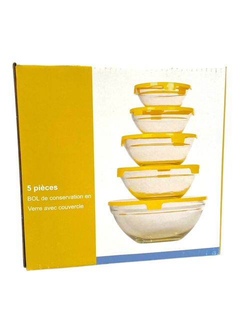 Hovedbilde Glassboller gul, 5pk, 20stk pr kartong